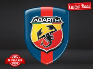 Fiat Abarth Insignias Silicona Auto Diseño Máximo Estilo Pro Z